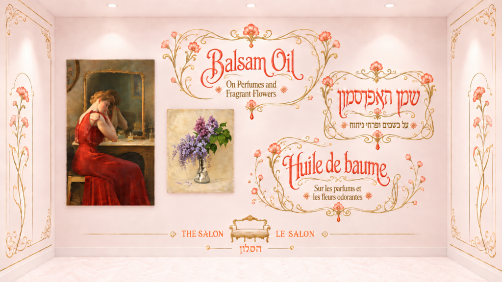 שמן האפרסמון | Balsam Oil | Huile de baume